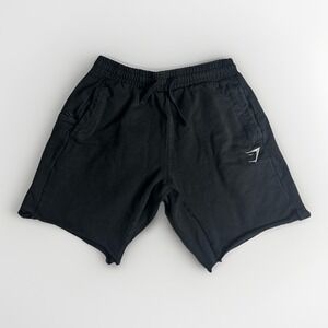 Gymshark Shorts Mens Medium Black Heavy Cotton Gym Athletic Casual Lifting